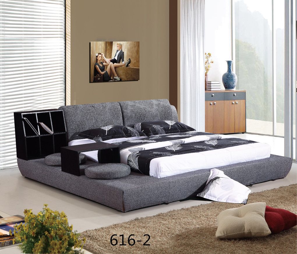 春客林-簡約時尚布藝榻榻米床產(chǎn)品介紹